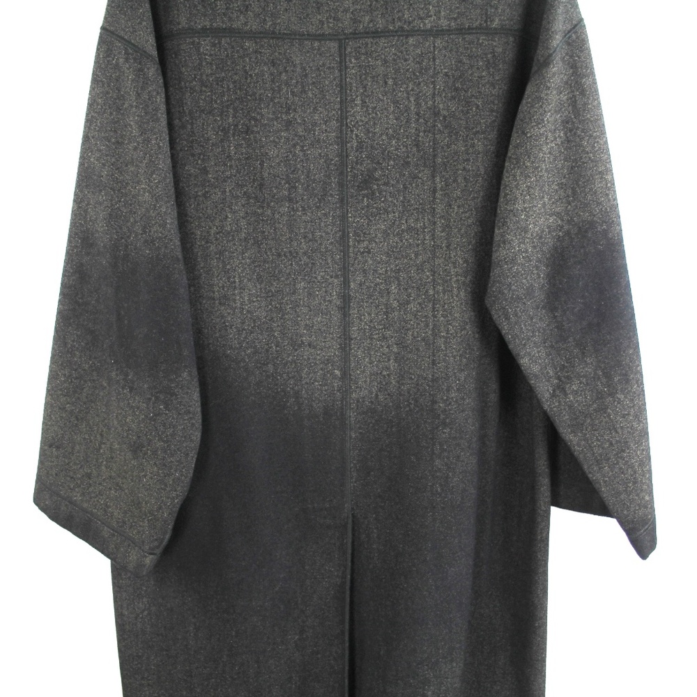 Fendi Vintage Double Faced Black Tan Wool Blend Top Coat Belted Long Trench 42 - Picture 12 of 12